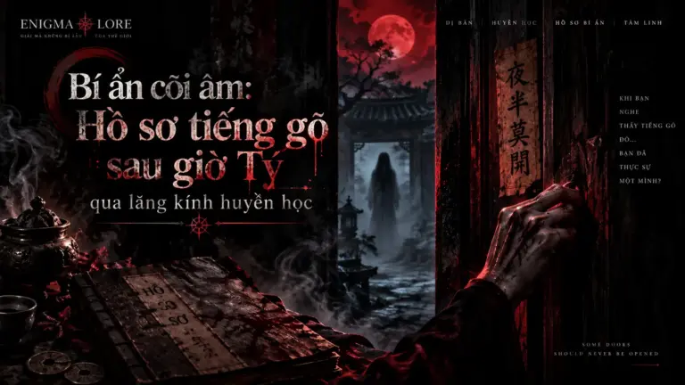 Bí ẩn cõi âm: Hồ sơ tiếng gõ sau giờ Tý qua lăng kính huyền học