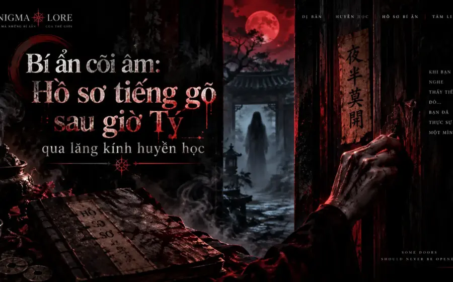 Bí ẩn cõi âm: Hồ sơ tiếng gõ sau giờ Tý qua lăng kính huyền học