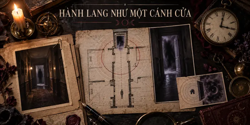 Hành lang như một cánh cửa giữa ngôi nhà và cõi âm