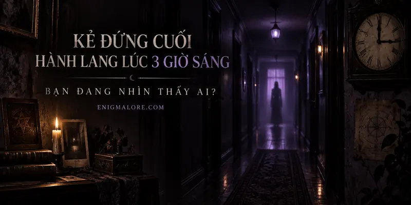 Kẻ đứng cuối hành lang lúc 3 giờ sáng: Hồ sơ huyền bí của một ánh nhìn không có chủ nhân