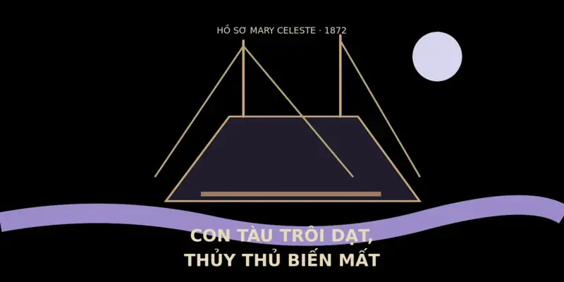 Con tàu Mary Celeste trôi dạt không có thủy thủ năm 1872