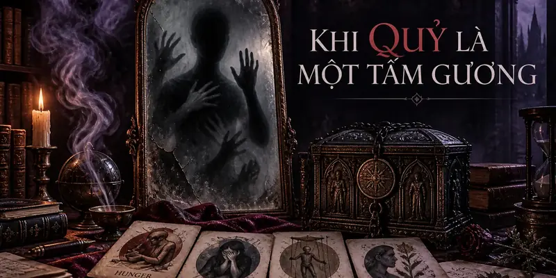 Minh họa quỷ học và tâm lý học: thực thể hắc ám như tấm gương phản chiếu bản năng con người