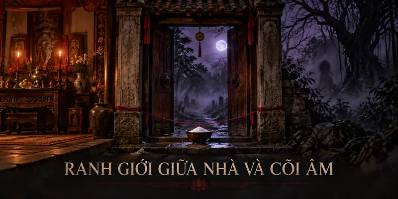 Ranh giới giữa bàn thờ gia tiên và cõi âm trong không gian dân gian Việt