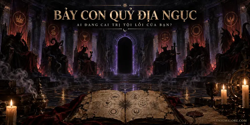Cover Bảy con quỷ Địa Ngục, bảy ngai vàng trong triều đình bóng tối và câu hỏi ai đang cai trị tội lỗi của bạn