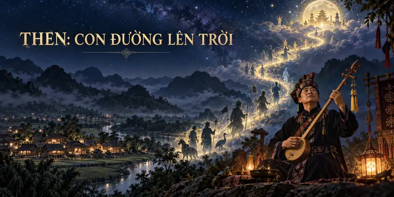 Nghệ nhân Then người Tày Nùng Thái trong hành trình nghi lễ lên trời