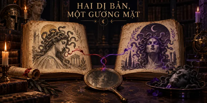 Hai dị bản thần thoại về Medusa trong những bản thảo cổ